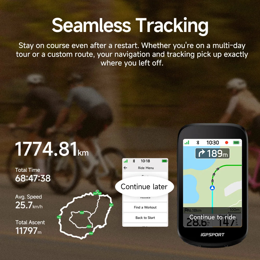 iGPSPORT BSC500 GPS Cycling Computer Navigation
