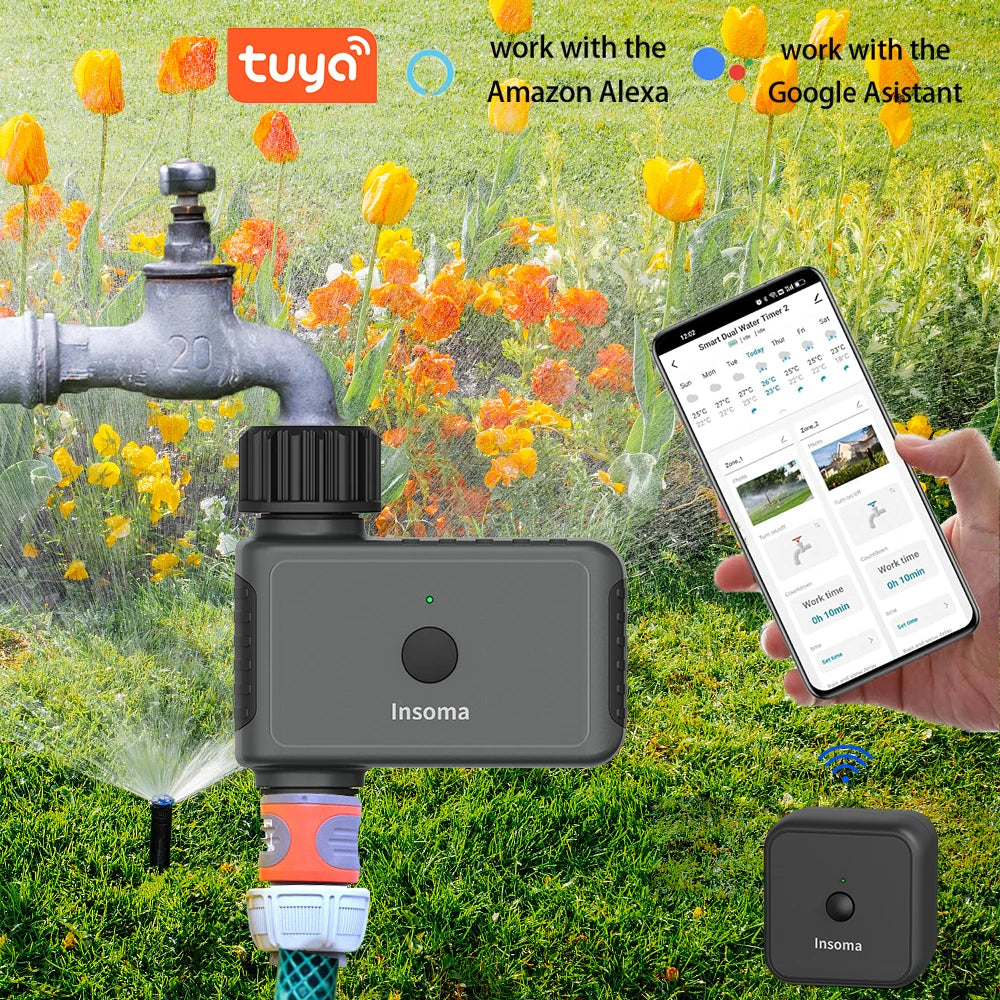 Insoma Smart WiFi Garden Water Timer System